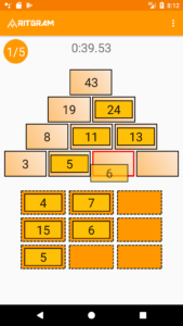 Juego Piramide de Numeros